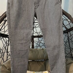 Levi's Women's Black & White Pinstripe Skinny Jeans